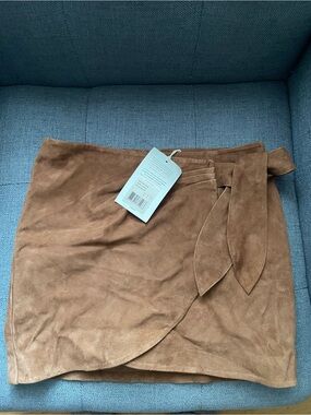 Sezane Suede Pacome Skirt